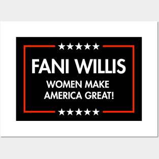 Fani Willis -  Women Make America Great (black) Posters and Art